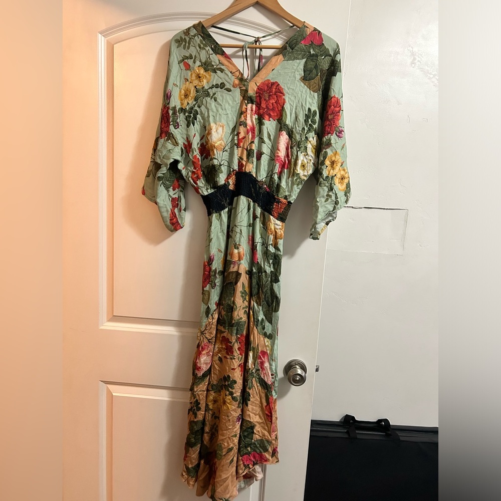 Anthropologie / Farm Rio Marilla midi Dress Sz xs - Picture 7 of 12